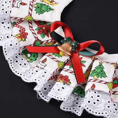 Cloth Pet's Christmas Lace Bandanas(AJEW-D051-02)-4