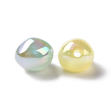 Placage uv arc-en-ciel irisé abs perles de paillettes en plastique(KY-G025-07)-2