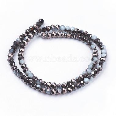 Electroplate Glass Faceted Rondelle Beads Strands(EGLA-D020-3x2mm-04)-2