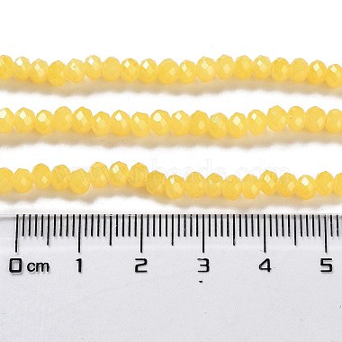 Backlackierte Perlenstränge aus imitiertem Jadeglas(DGLA-A034-J4MM-A30)-3