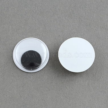 黒&白の動く目パーツカボションDIYスクラップブッククラフトおもちゃアクセサリー(KY-S002-12mm)-1