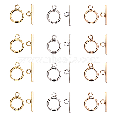 PVD Vacuum Plating 304 Stainless Steel Ring Toggle Clasps(STAS-CJ0001-46)-5