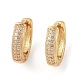 Rack Plating Brass Micro Pave Clear Cubic Zirconia Hoop Earrings for Women(EJEW-G394-08B-G)-1