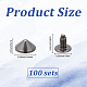 100 pi&egrave;ces rivets en alliage(FIND-GF0008-57B)-2