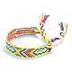 Polyester-cotton Braided Rhombus Pattern Cord Bracelet(FIND-PW0013-001A-07)-1