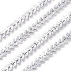 Tarnish Resistant 304 Stainless Steel Cobs Chain, Soldered, Stainless Steel Color, 6.5x6.5x0.5mm(CHS-P011-07P)