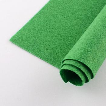 Non Woven Fabric Embroidery Needle Felt for DIY Crafts, Square, Lime Green, 298~300x298~300x1mm, about 50pcs/bag