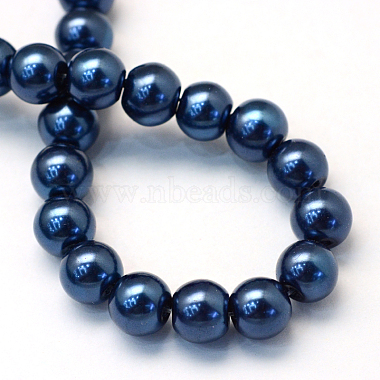 Chapelets de perles rondes en verre peint(X-HY-Q003-6mm-15)-4