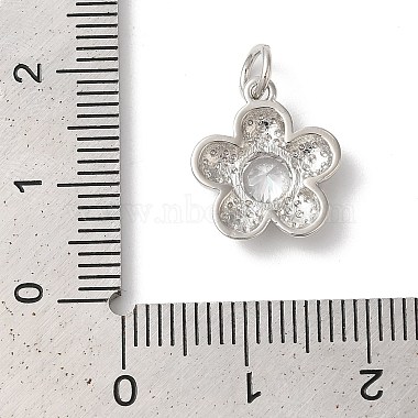 Rack Plating Brass Clear Cubic Zirconia Pendants(KK-Z056-22P)-3