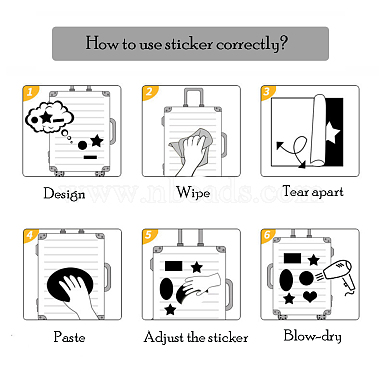50Pcs Evil Eye Theme Paper Stickers Sets(X-STIC-P001-03)-3