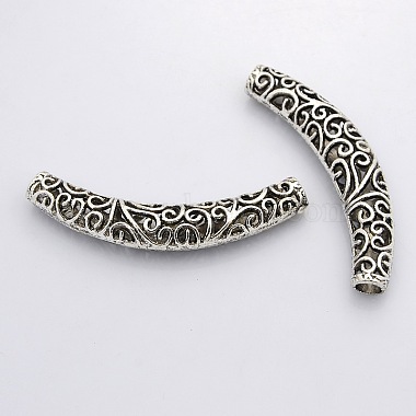Antique Silver Tube Alloy Tube Beads