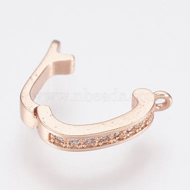 Brass Micro Pave Cubic Zirconia Fold Over Clasps(ZIRC-F083-116-RS)-3