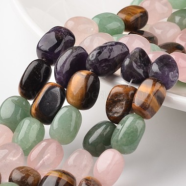 12mm Nuggets Mixed Stone Beads