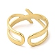 304 Stainless Steel Hollow Open Cuff Ring for Women(RJEW-I098-18G)-3