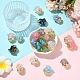 5Pcs UV Plating Transparent Acrylic Beads(MACR-YW0004-28A)-4