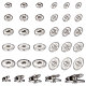 75 Sets 5 Style 202 Stainless Steel Snap Buttons(BUTT-UN0001-20)-1