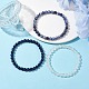 Bracelets extensibles en perles rondes en pierres mélangées naturelles de style 3pcs 3(BJEW-JB10178-03)-2