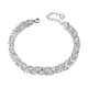 Sterling Silver Chain Bracelets(BJEW-E278-06S)-1