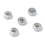 Non-Tarnish 202 Stainless Steel Spacer Beads, Flat Round, Stainless Steel Color, 4x1.5mm, Hole: 1.5mm(STAS-H152-05C-P)