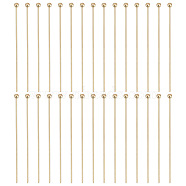 150Pcs Brass Ball Head Pins, for Jewelry Making, Golden, 22 Gauge, 35~35.5x0.6mm, Head: 2mm(KK-GO0001-48)