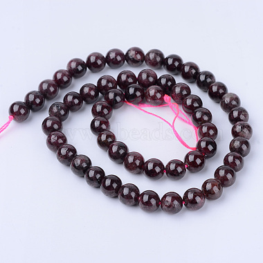 Natural Garnet Beads Strands(G-Q462-8mm-23)-2
