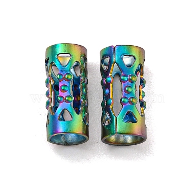 Rainbow Color Column 304 Stainless Steel Beads