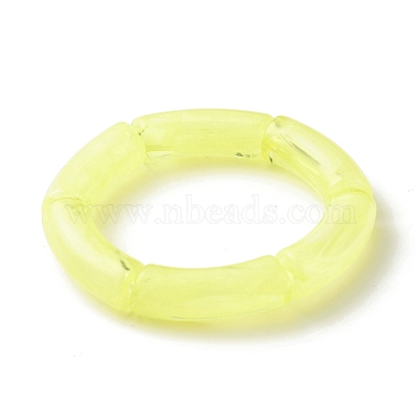 Set aus elastischen Armbändern mit Acrylrohrperlen(BJEW-JB07772)-4