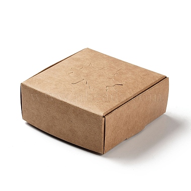 30Pcs Eco-Friendly Square Folding Kraft Paper Gift Box(CON-CJ0001-15)-2