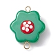 Glass Enamel Flower Connector Charms(PALLOY-JF02514)-3