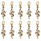 10Pcs Brass Micro Pave Cubic Zirconia Pendants(ZIRC-SZ0002-86)-1