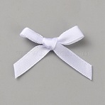 Polyester Ornament Accessories, Bowknot, White, 32x35x5mm(DIY-WH0504-817)