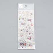 Epoxy Resin Sticker, for Scrapbooking, Travel Diary Craft, Unicorn Pattern, 0.65~3.2x0.65~3.3cm(DIY-B009-02A)