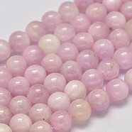 Round Grade A Natural Kunzite Beads Strands, Spodumene Beads, 7mm, Hole: 1mm, about 59pcs/strand, 15.5 inch(G-M304-05-7mm)