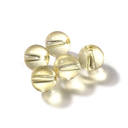 K9 Glass, Imitation Austrian Crystal Beads, Round, Cornsilk, 7.5x8mm, Hole: 1.4mm(GLAA-R004-02O)