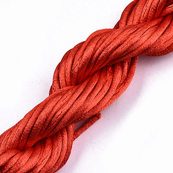 Polyester Thread, Red, 2mm, about 10m/bundle