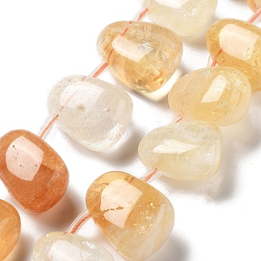 Teardrop Citrine Beads