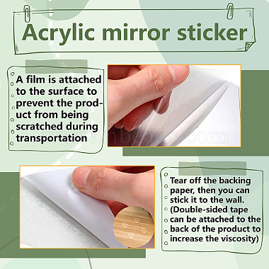 2Pcs Mirror Wall Stickers(DIY-CN0001-96)-6