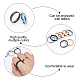 ARRICRAFT 8Pcs 4 Colors 304 Stainless Steel Simple Plain Band Finger Ring for Women(RJEW-AR0002-01)-4