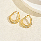 Brass Stud Earrings(KY1239)-5