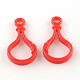 Opaque Solid Color Bulb Shaped Plastic Push Gate Snap Keychain Clasp Findings(X-KY-R006-M)-2