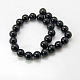 Chapelets de perles en pierre noire synthétique(X-G-G088-14mm)-2