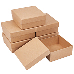 Cardboard Gift Boxes, BurlyWood, Square, 13.15x13.15x5.7cm(CON-WH0092-66A)