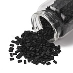 MIYUKI Half TILA Beads, Japanese Seed Beads, 2 Hole, (HTL401F) Matte Black, 5x2.3x1.9mm, Hole: 0.8mm, about 12500pcs/500g(SEED-MY05-HTL401F)
