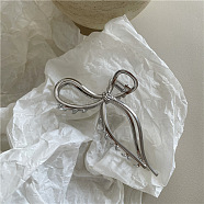 Elegant Metal Hair Clip with Bow Design - Graceful, Chic, Hair Accessory.(ST8133283)