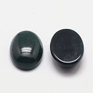 Natural Black Agate Cabochons, Dyed, Oval, Black, 18x13x6mm(G-K021-18x13mm-11)