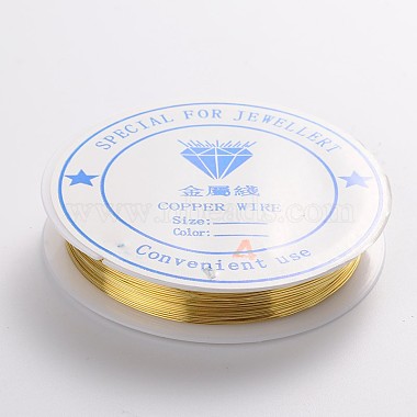 Round Copper Jewelry Wire(CW0.4mm007)-2