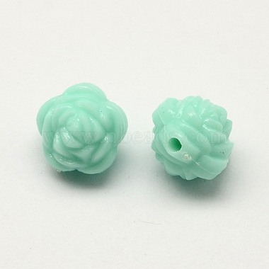 Opaque Acrylic Flower Beads(SACR-Q100-M045)-2