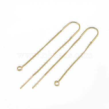 Real 18K Gold Plated Others Brass Stud Earring Findings