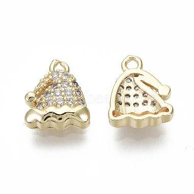 Brass Micro Pave Clear Cubic Zirconia Charms(X-KK-S348-528-NF)-2