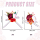 2Pcs 2 Style Silk Cloth & Plastic Imitation Flower Wrist Corsage & Corsage Boutonniere(AJEW-CP0007-26A)-2